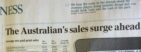 australian sales surge