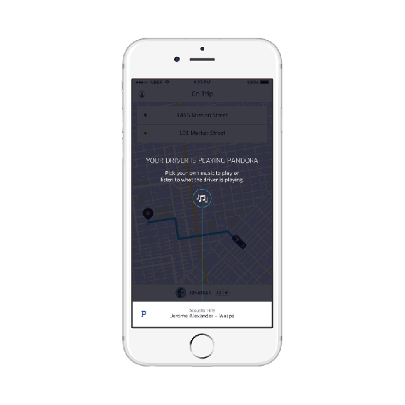Pandora expands Uber driver app integration to riders