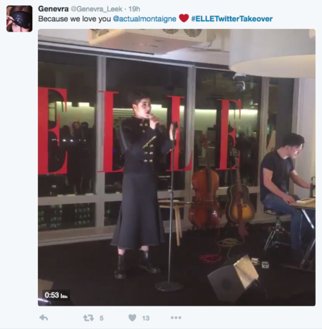 Elle Twitter Activation Montaigne