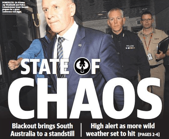 How South Australian media coped  with ‘unprecedented’ conditions of a State-wide power blackout