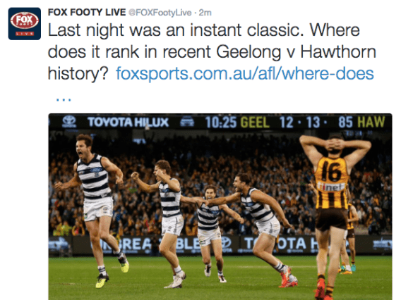 AFL thriller beats NRL for viewers as finals season swings into action