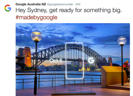 Google teases release of new smartphone with #madebygoogle campaign