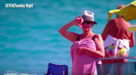 The segment showed a woman giving the group a thumbs down