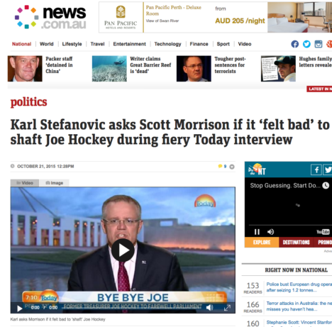 ike news.com.au regularly report 'fiery' exchanges