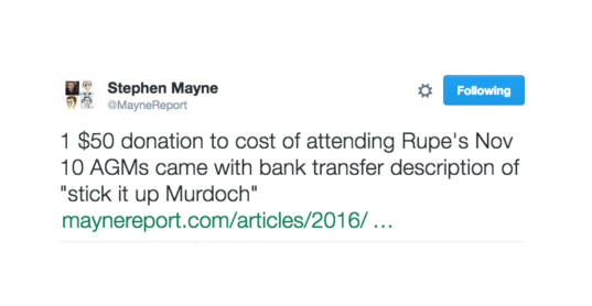 Help give this Melbourne councillor a trip to Fox Studios