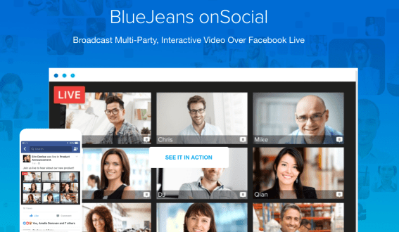 Blue Jeans adds Personal and Studio platforms to Facebook Live