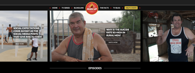 Man Up website