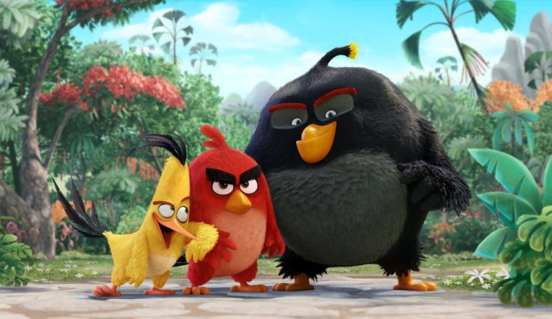 Jason Sudeikis, Danny McBride, and Josh Gad in The Angry Birds Movie (2016)
