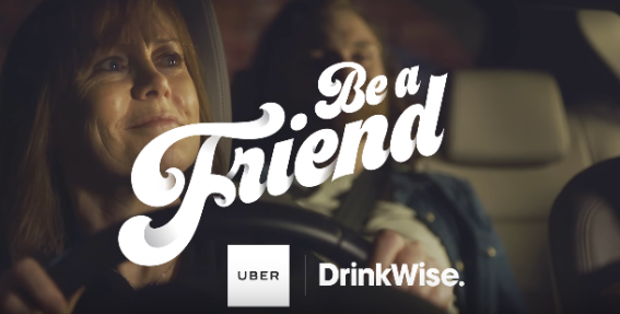 Uber urges mates to look after friends in DrinkWise campaign