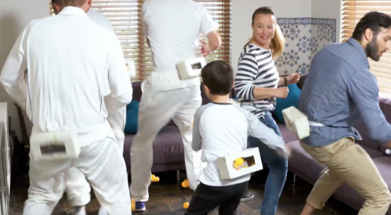 Australian Cricket Team challenges young family in Bupa content push