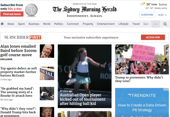 Fairfax’s SMH.com.au slips below 4m in December as News Corp’s News.com.au reigns supreme