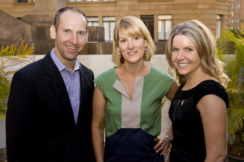 Paul Cheal, Philippa Honner and Susie Bell - Honner's management team 