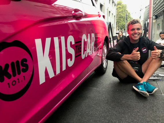 KIIS 101.1 hosts outdoor competition encouraging listeners to ‘kiss’ a car
