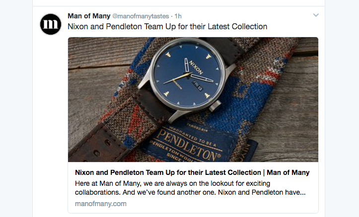 Man of Many Tastes Twitter feed: editorial or advertising?