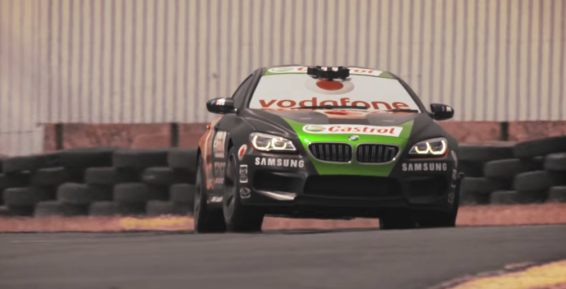 Vodafone blacks out race-car windows in 4G network test