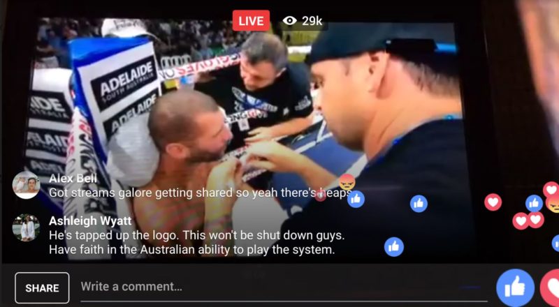 Facebook users inundated streamers with supportive comments. 