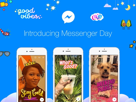 Facebook launches Snapchat clone ‘Messenger Day’