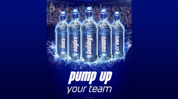 Pump unveils AFL-themed bottles in sponsorship deal