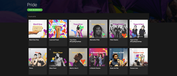 Spotify encourages users to #PressPlayForPride with new channel