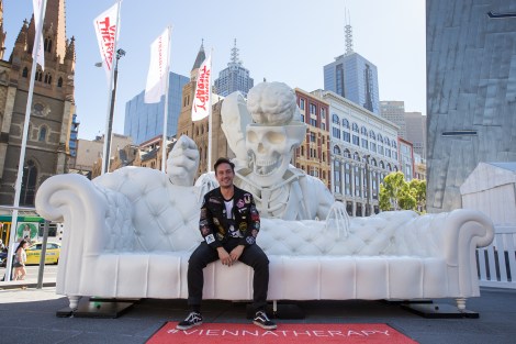 Sigmund Freud sculpture emerges in Melbourne as part of Vienna Tourism push