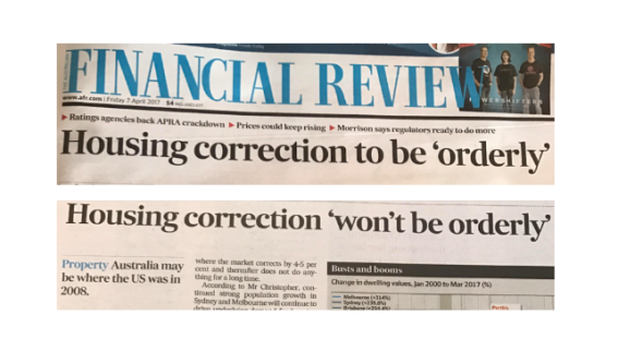When is a correction not a correction? When it’s in the AFR