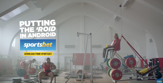 Sportsbet releases new ad featuring weightlifter who ‘knows a fair bit about performance enhancement’