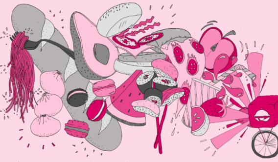 Foodora paints fruit mural at Bondi Beach