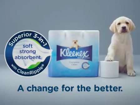 Kleenex proclaims puppy will remain as brand ambassador