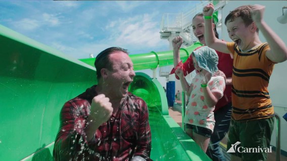 Families rescued from boring holidays in new Mercerbell work for Carnival Cruise Line