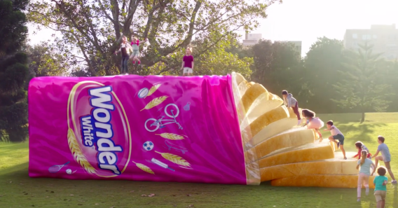 Wonder White turns bread into giant trampoline in new campaign