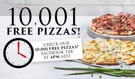 Domino’s to give away 10,001 premium pizzas on Facebook
