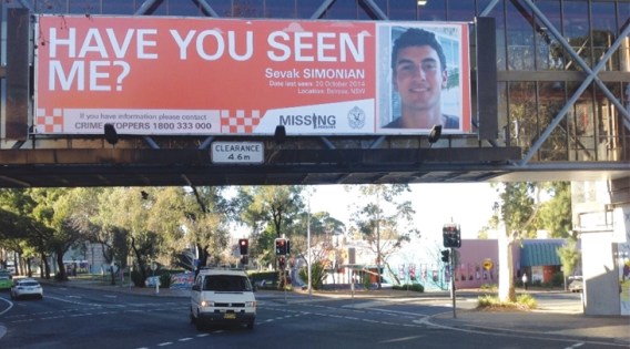 OMA donates 2,000 outdoor signs to show faces of missing Australians
