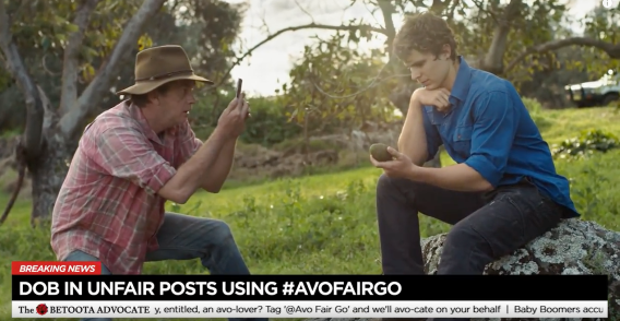 The Betoota Advocate and Virgin Mobile defend millennials and avocados with #AvoFairGo mockumentary