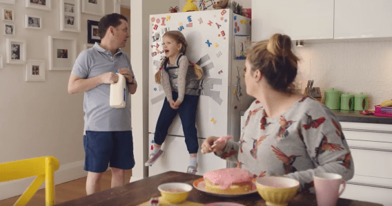 Aldi sticks a child to the fridge as an ‘epic reminder’