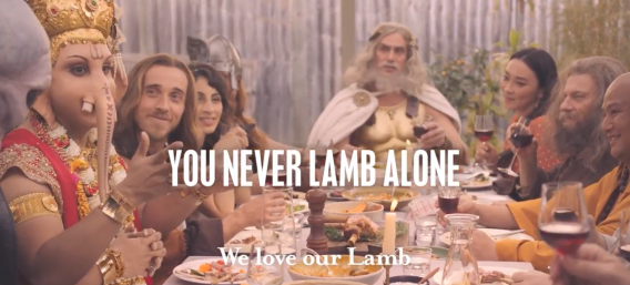 ‘Let’s not get into religion at the table’: Jesus, Ganesha and L Ron Hubbard come together for Spring Lamb campaign
