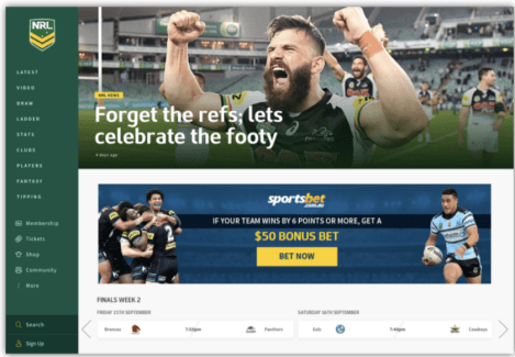 NRL revamps digital properties, offers fans a personalised service