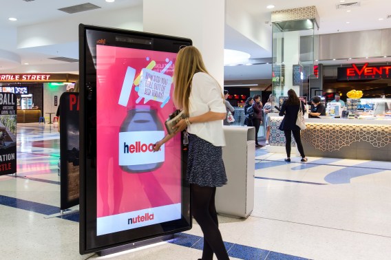 Nutella’s latest out of home campaign reads shoppers’ faces