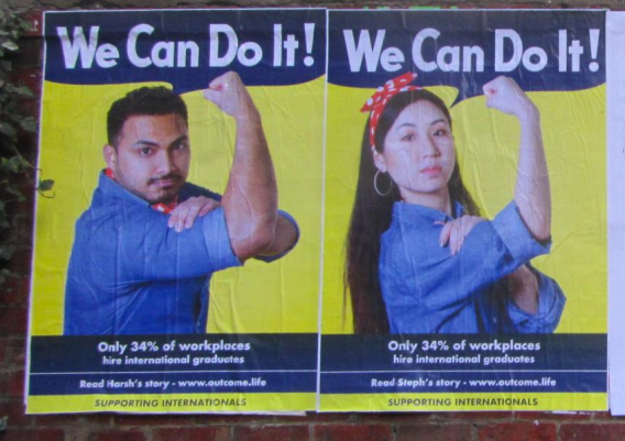 ‘We Can Do It’ World War II spin off poster shows the strengths of international students