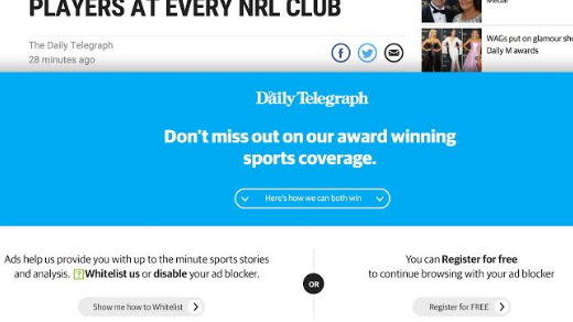 News Corp set to extend anti ad blocking trial to other metro news sites