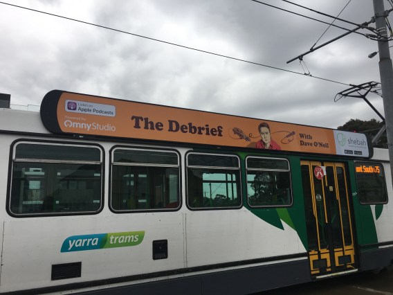 Why we bought tram ads to promote our podcasts