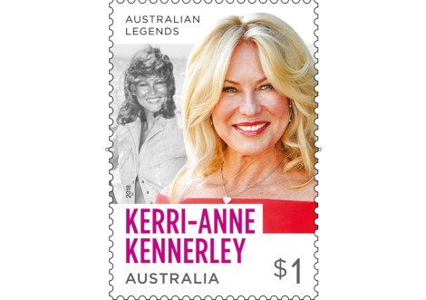 Kerri-Anne Kennerley and other celebrities feature on Australia Post stamps as part of Legends Awards
