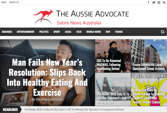 ‘Advocate’ title is coincidence, claims creator of The Betoota Advocate’s would-be rival The Aussie Advocate
