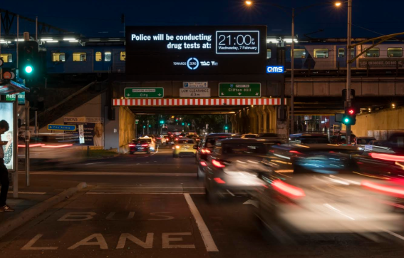 TAC out-of-home campaign warns drivers of upcoming drug tests