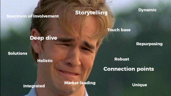 When buzzwords attack, AKA we’re not going to publish your press release
