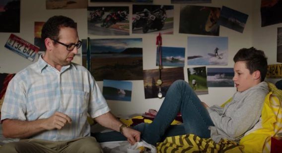 Father has ‘the talk’ with his son to promote responsible sports gambling