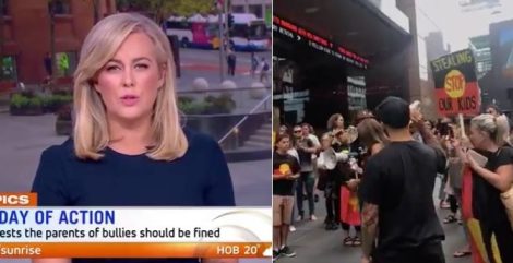 Seven defends its decision to not broadcast this morning’s anti-Sunrise protest