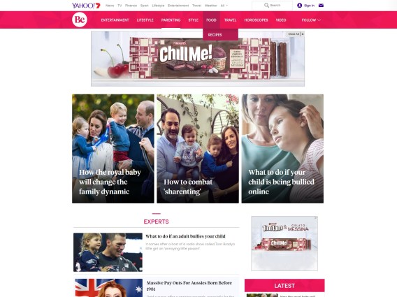 Yahoo7 launches Be Parenting as a lifestyle vertical for parents