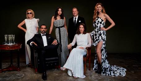 Adam Goodes, Neil Perry, Carla Zampatti and Jessica Gomes front David Jones’ 180th birthday campaign