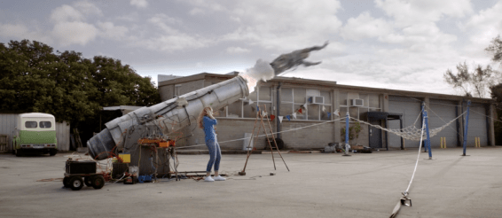 Kleenheat continues ‘less talk more energy’ push as man launches himself out of cannon