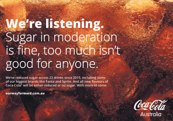 Coca-Cola focuses on sugar reductions in new ads